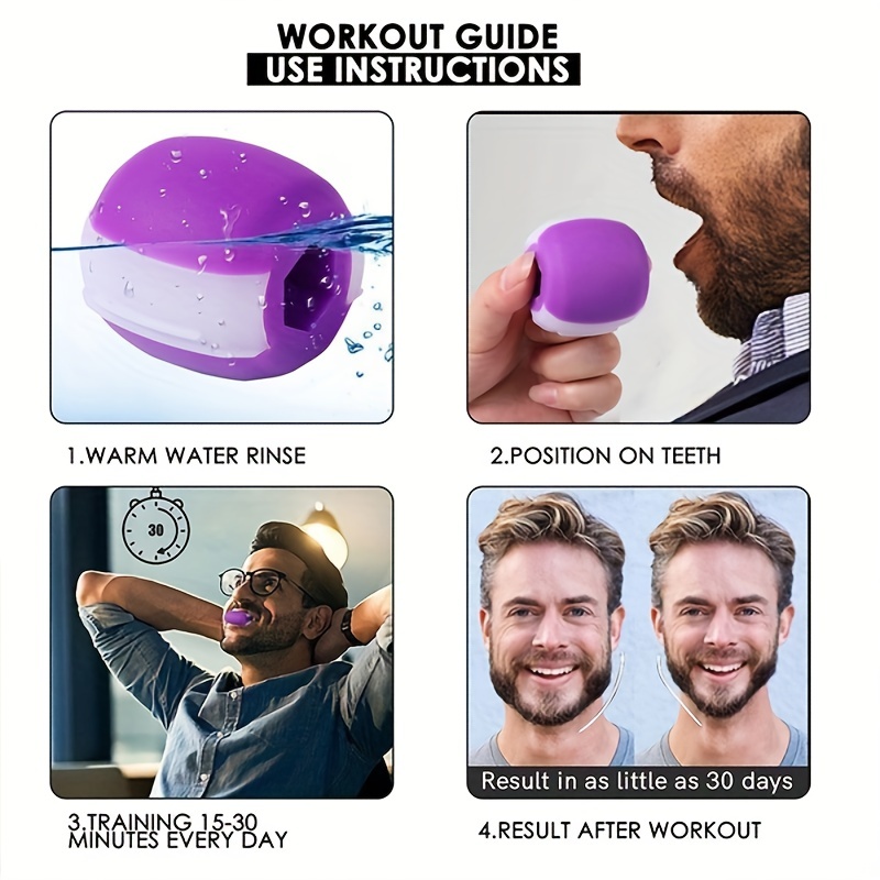 Masseter Trainer Mouth Exerciser Chewing Ball Bite Breaker - Temu
