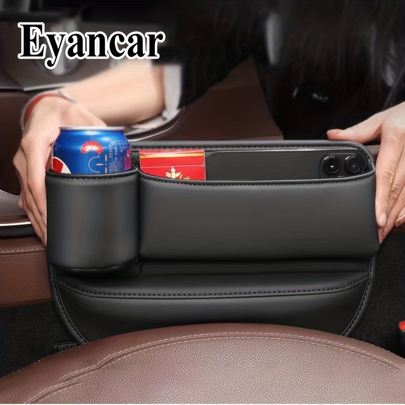 Car Seat Filler Organizer Auto Premium Pu Leather - Temu