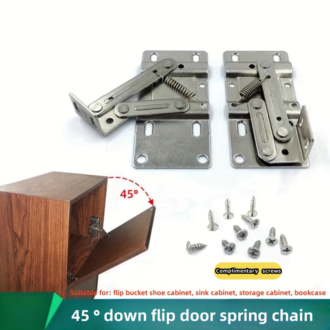 135 Degree Angle Kitchen Cabinet/Cabinet Folding/Folding Door Hinge and  Screw Combination (1 Pair(=2pcs))