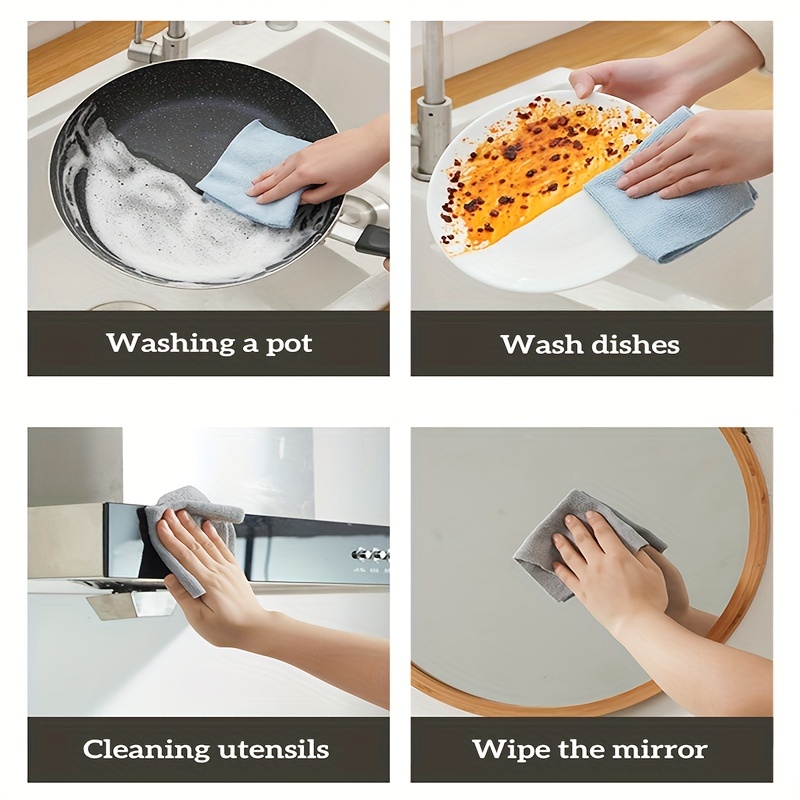 Disposable Extraction Rags - Absorbent Kitchen Cleaning Cloths For Wet And  Dry Use - Washable And Wipeable Table Dish Cloths - Cleaning Towels And Rags  For Dishwashing And Cleaning Supplies - Temu