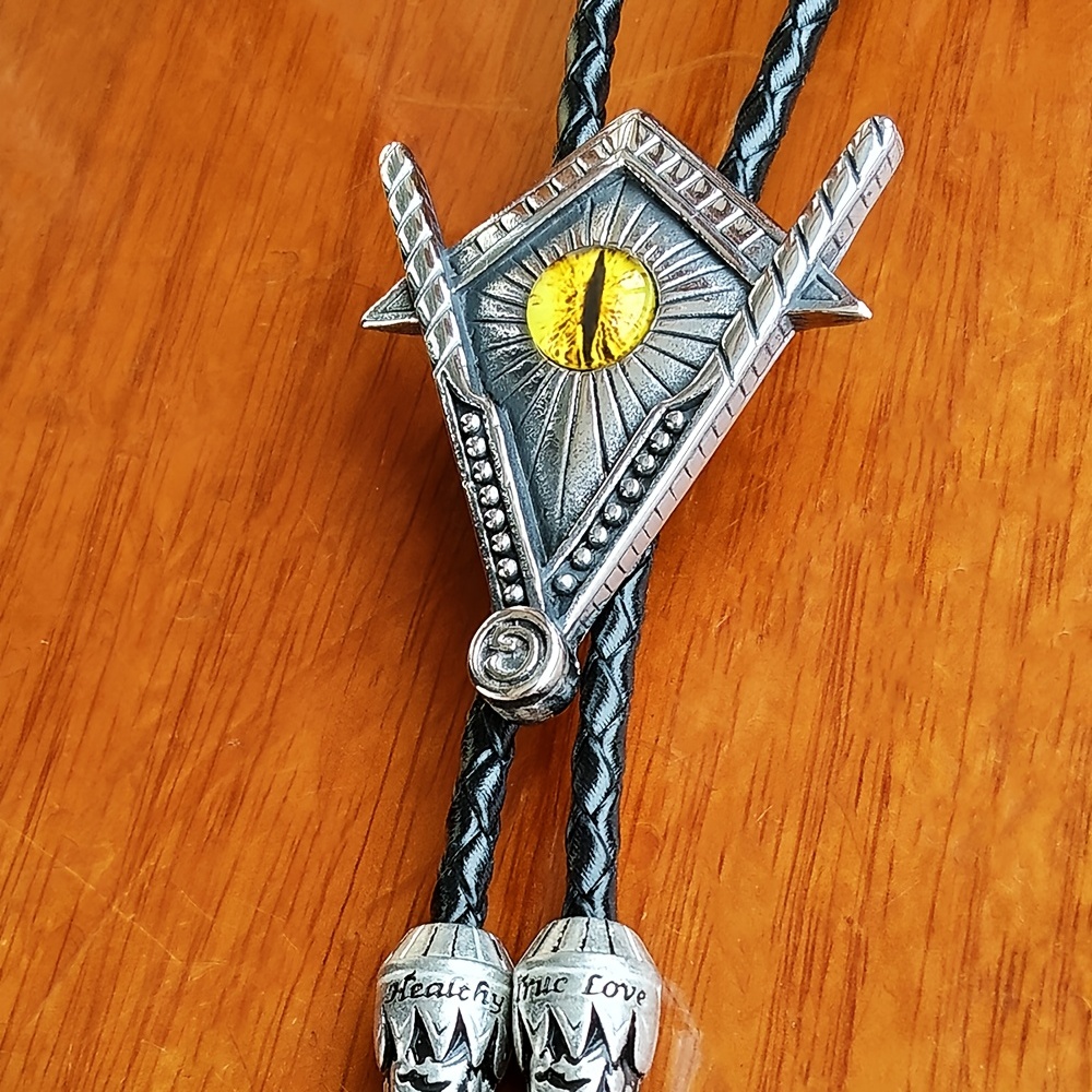 God's Eye Of Sauron Bolo Tie Ancient Egyptian Pyramid Triangle Collar Rope  Titanium Steel Skull Bolo Tie - Temu Romania