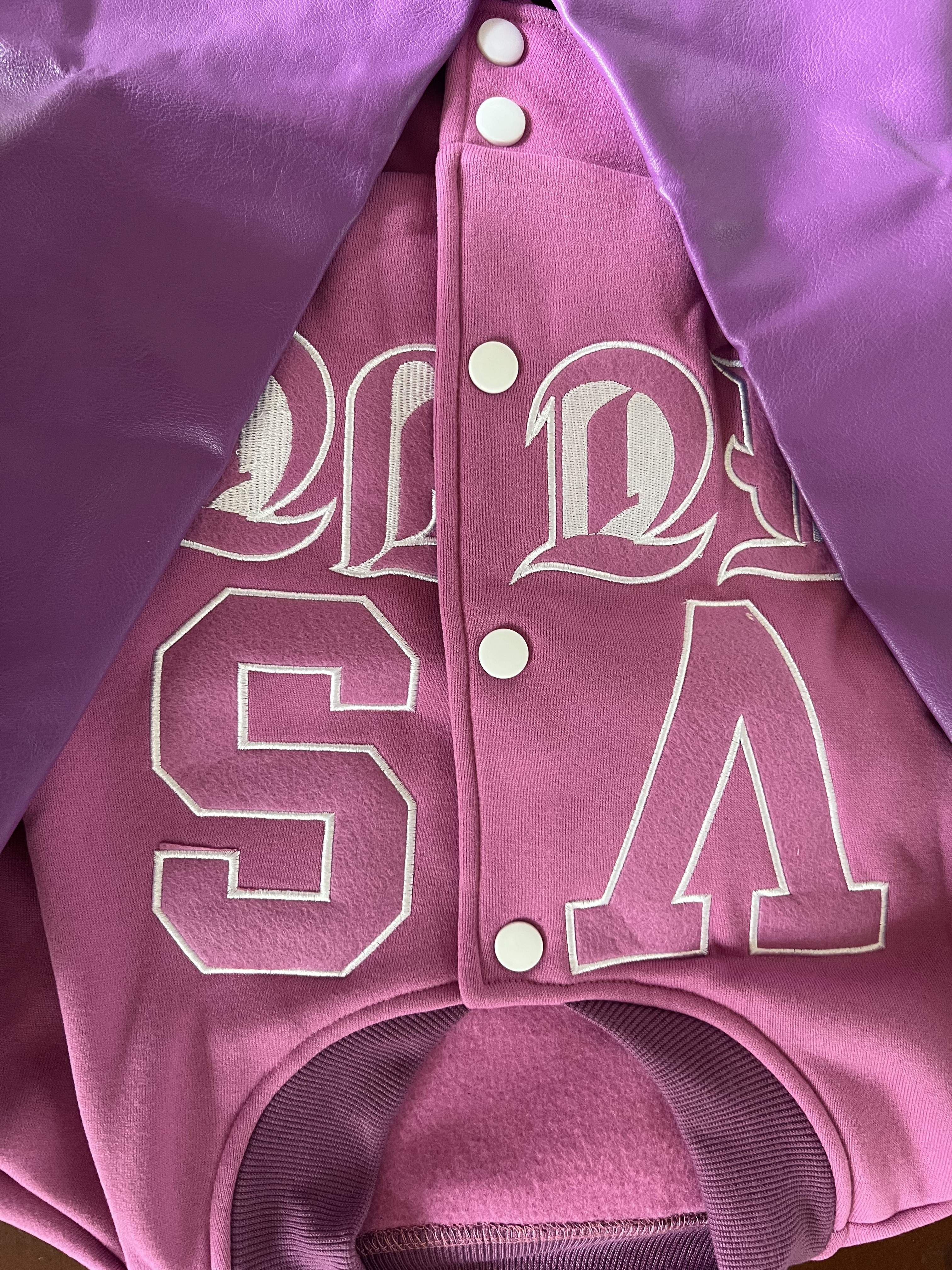 Victoria secret clearance pink varsity jacket