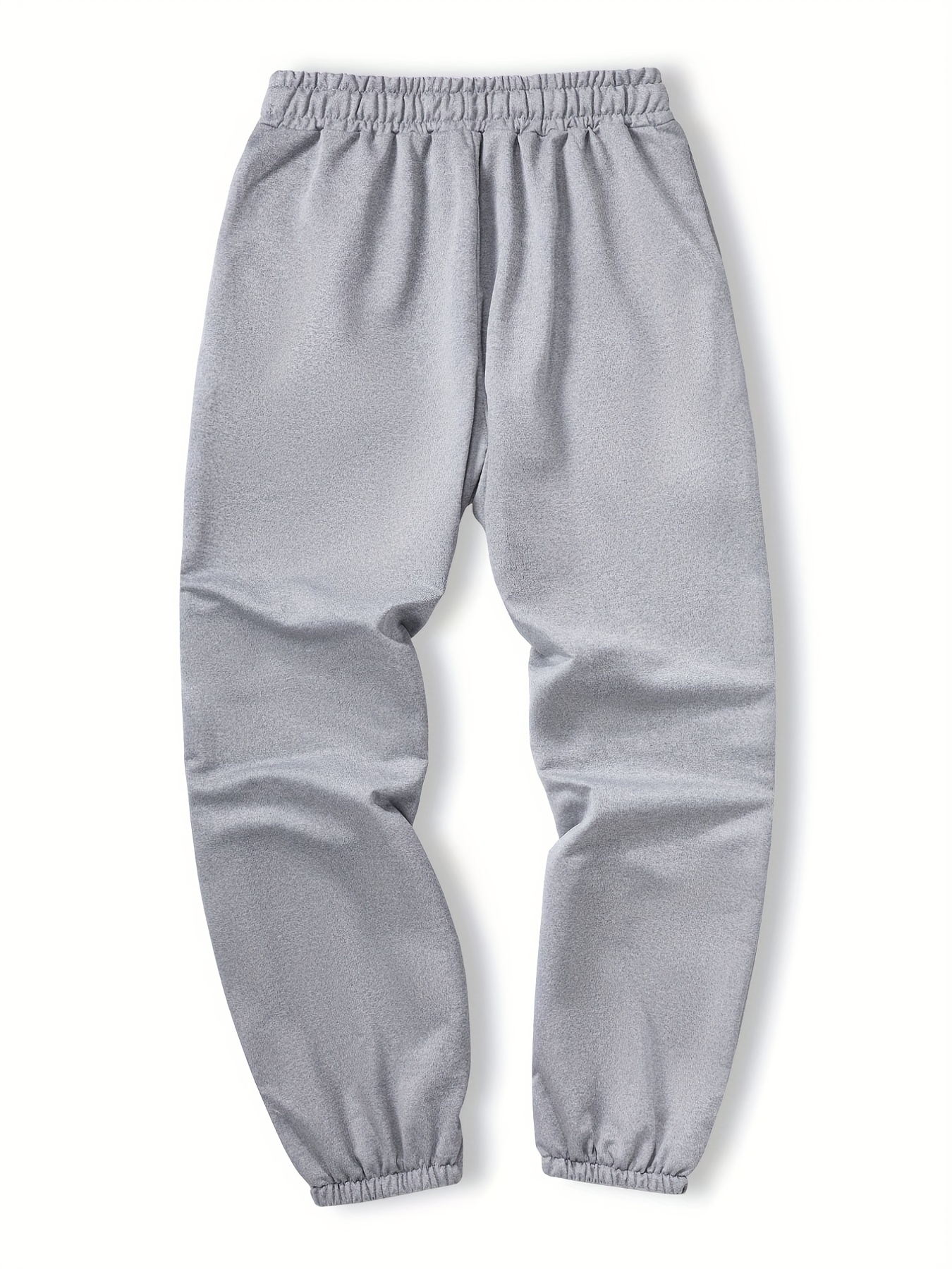 Smiling Face Print Joggers Men's Casual Loose Fit Drawstring Pants