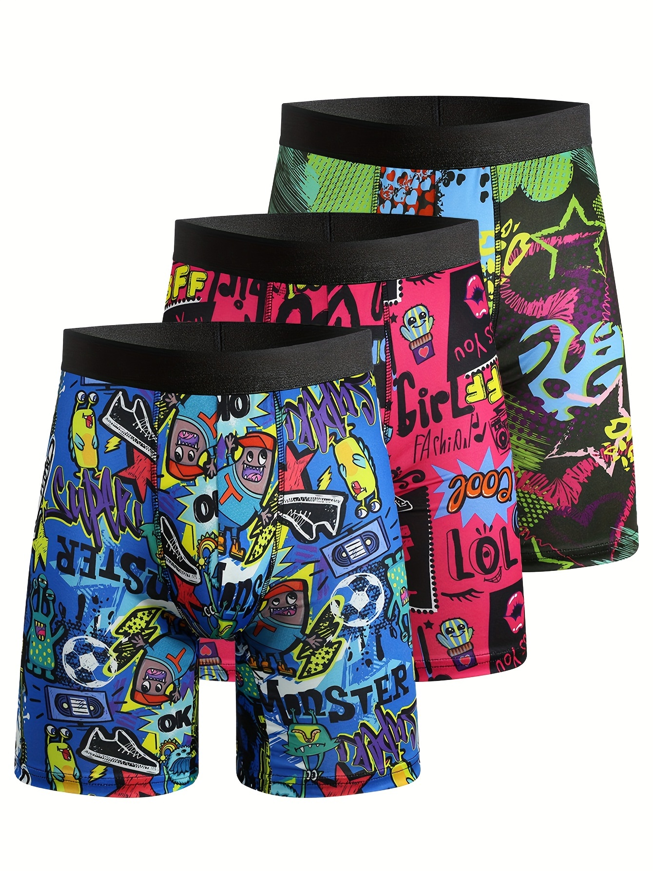 Youth Cupcake Print Boxer Shorts, Mens Sports Underwear
