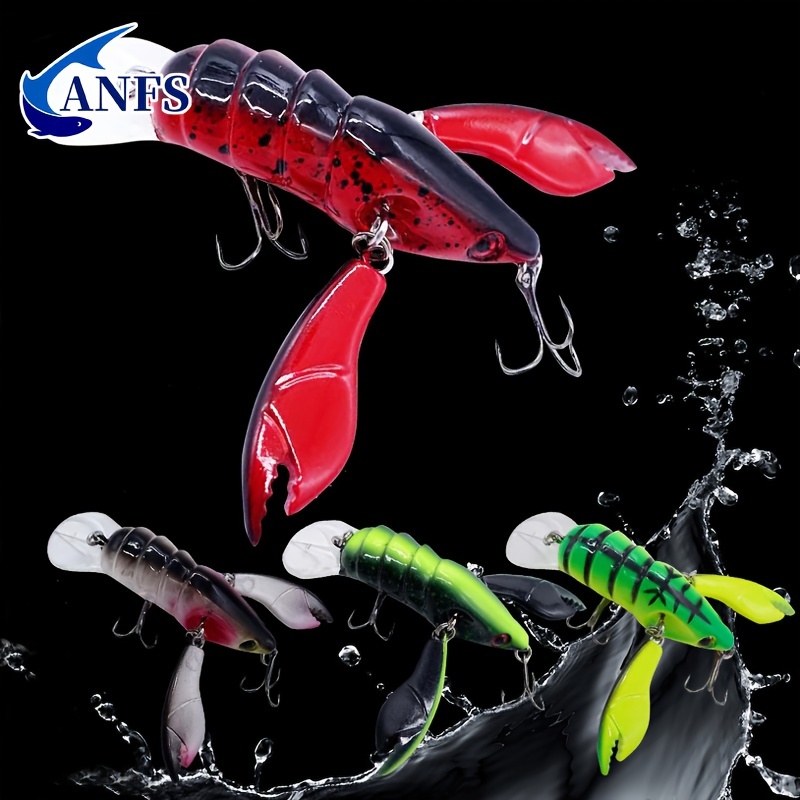 

1pc Premium Jointed Craw Lure With Sharp Hooks - Realistic Fishing Bait For Catching More Fish