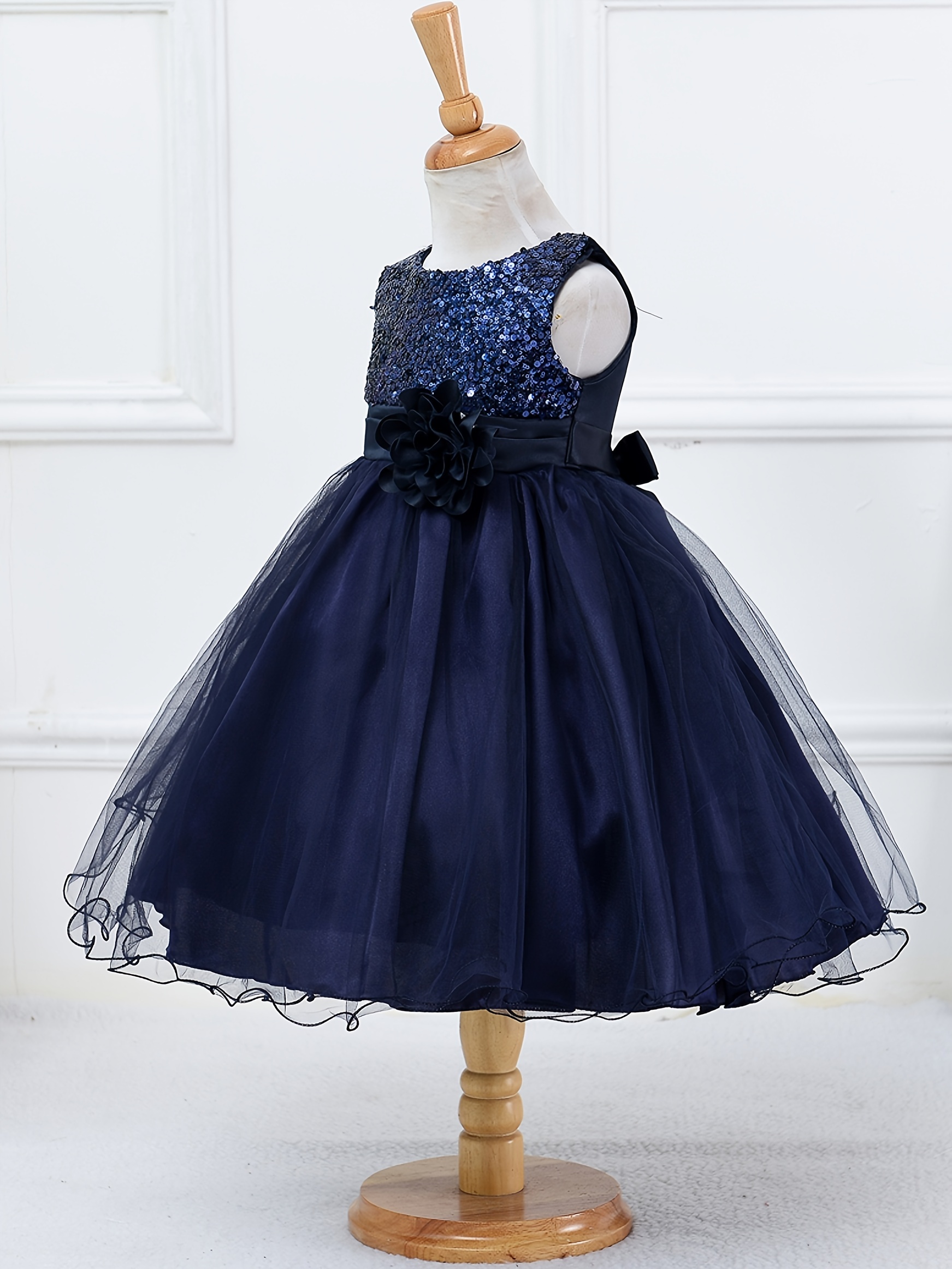 Baby girl navy hot sale party dress