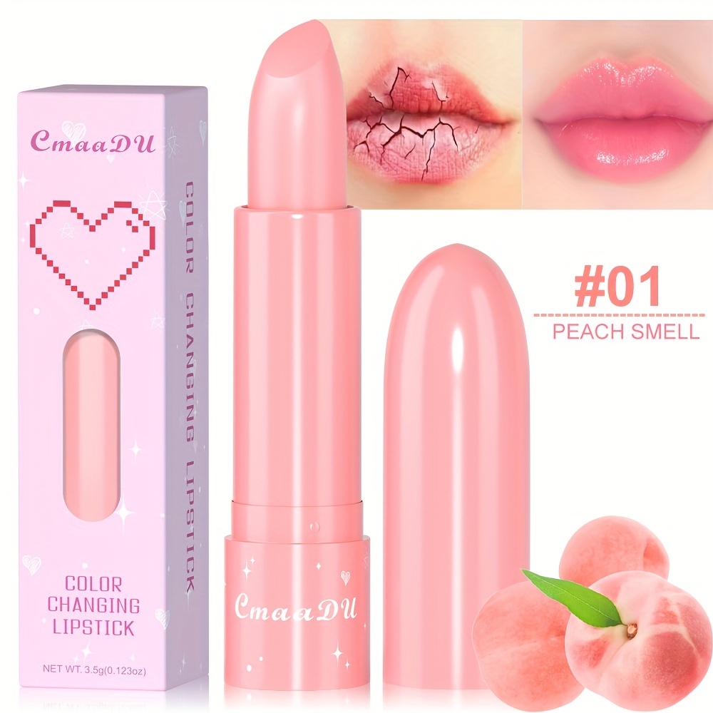 6-Color Long-Lasting Fruit-Flavored Lipstick with Moisturizing Benefits