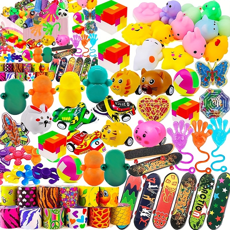 S SWIRLLINE | Regalos de fiesta para niños, premios de carnaval, surtido de  juguetes a granel para rellenar piñatas – Caja para cumpleaños o Halloween