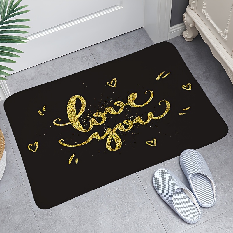 Black Welcome Doormat - Love it!