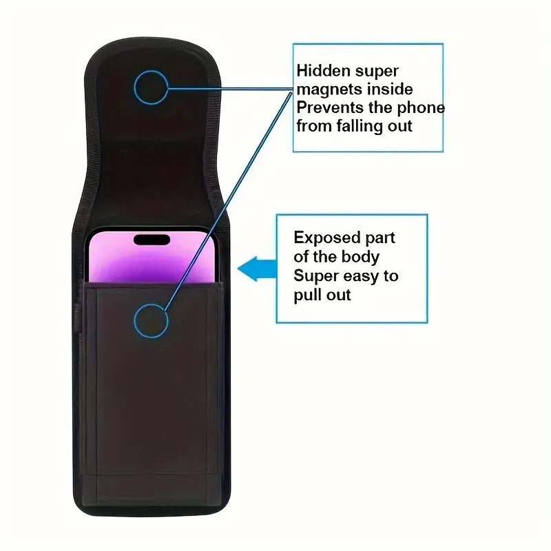 Porta Cellulare Da Cintura Universale - Tessuto Oxford, Impermeabile | Per Telefoni Fino A 6.9” - Foto 9