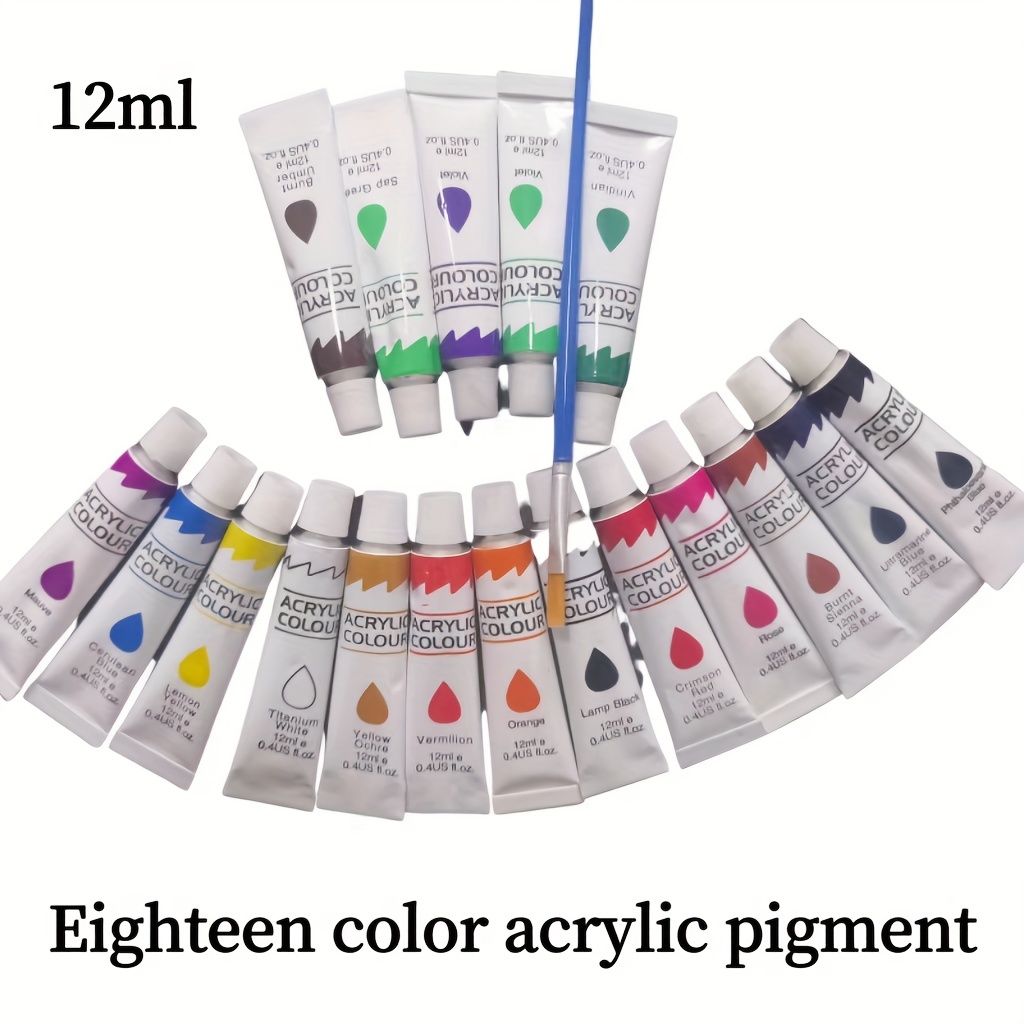 Acrylic Paint Set 12ML 12/18/25/36 Color Beginner Set Diy Hand