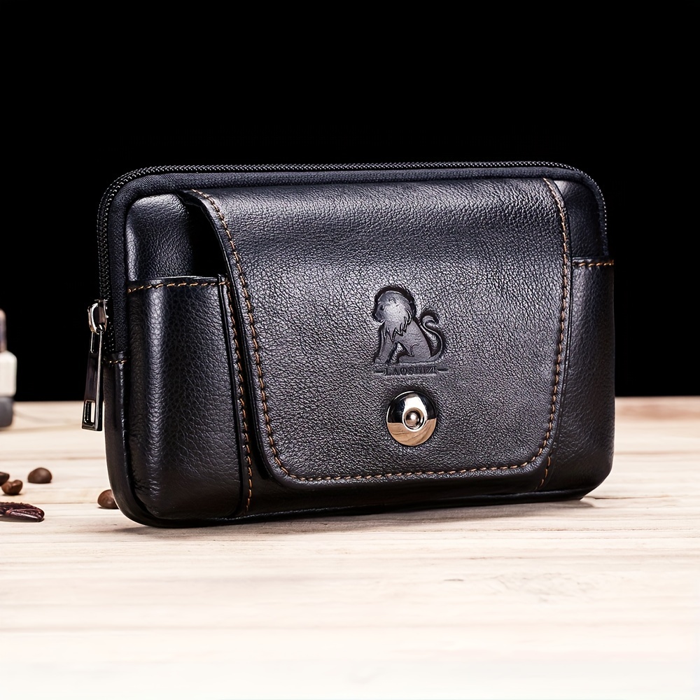 Genuine Leather Men Clutch Wallet Brand Male Card Holder Long Zipper Around  Travel Purse With Passport Holder 6.5 Phone Case - AliExpress