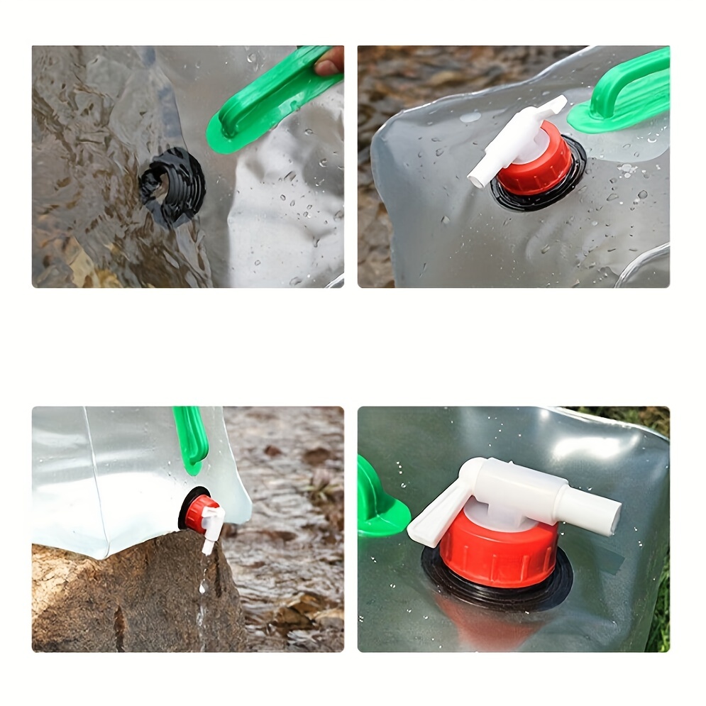 4 pièces Bidons d’eau pliables Portable Pliable Récipient d’eau potable