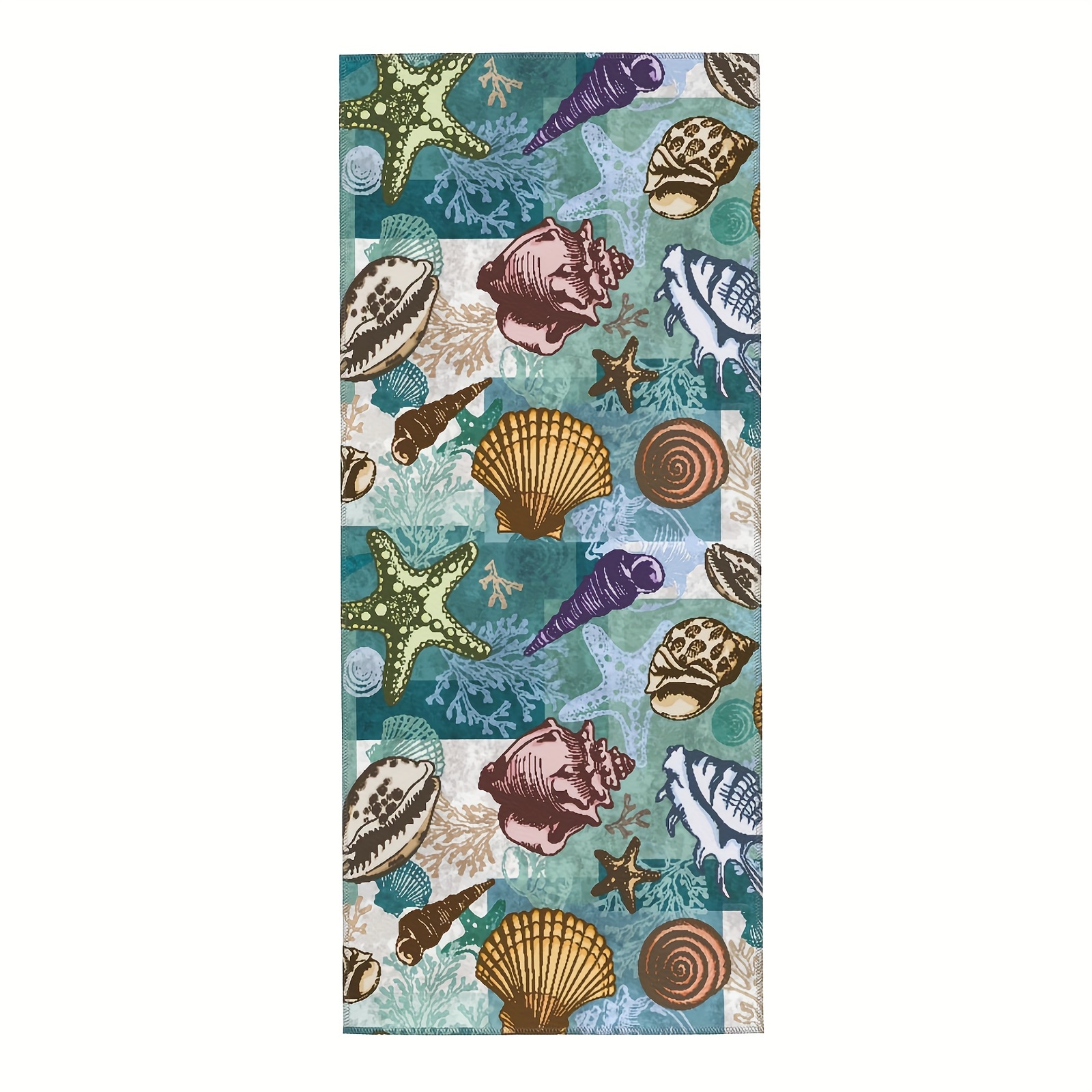 Seashell bathroom hand discount towels