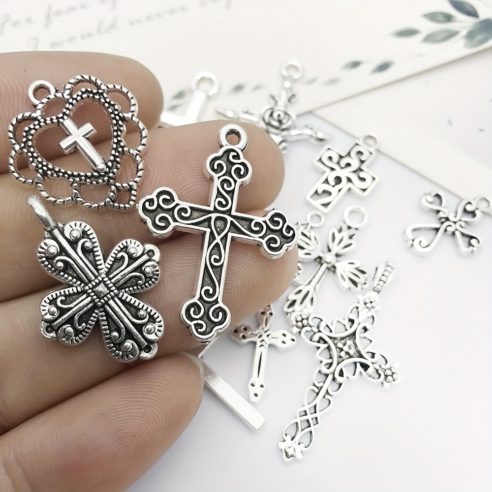 Crosses Charms Pendants Jewelry Findings for Making Bracelet and Necklace