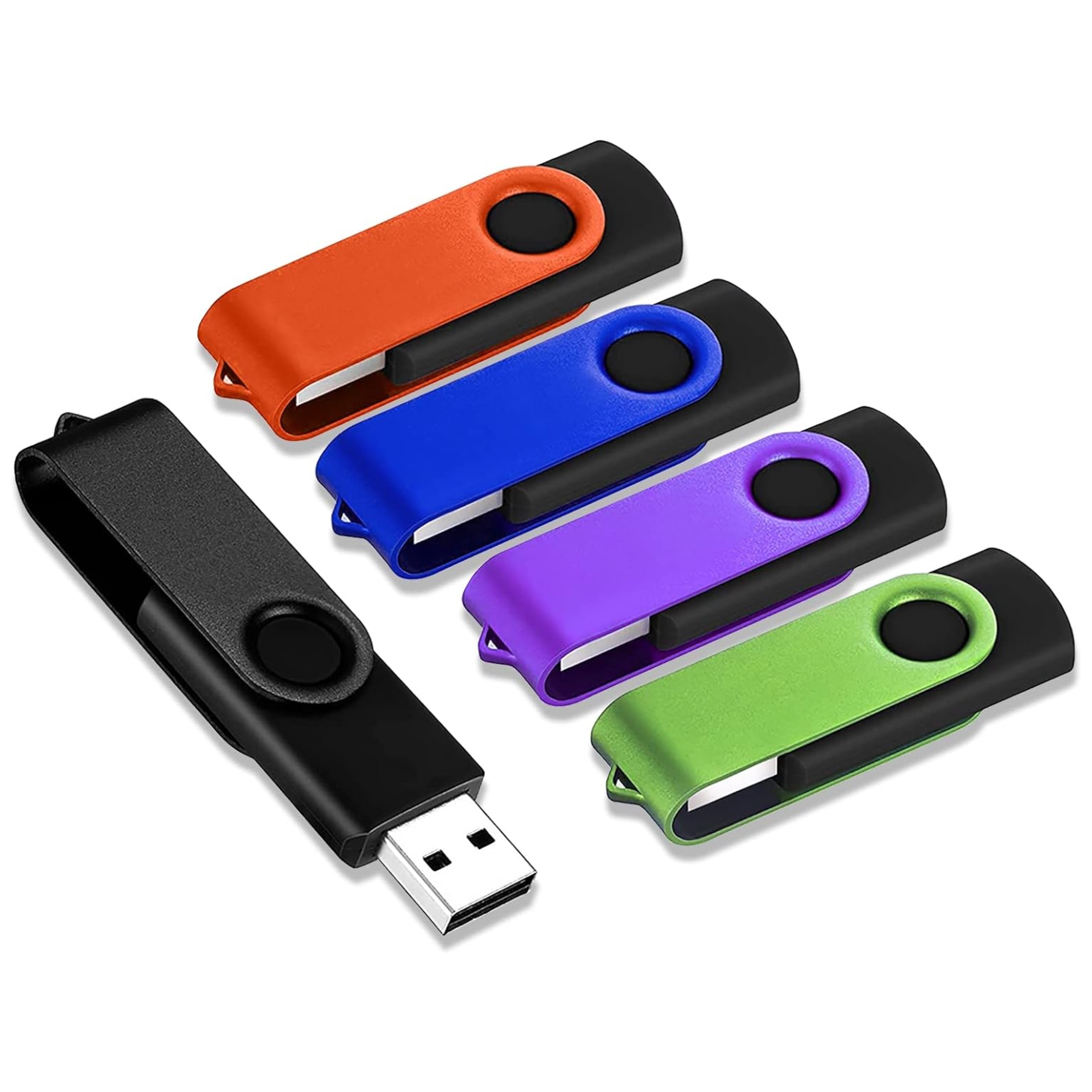 Memoria USB (16 GB, 5 unidades, 16 GB, 16 GB, unidad de memoria con luz LED  para almacenamiento y copia de seguridad