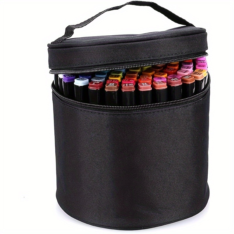 Marker Pen Organizer Case Lipstick Organizer 68 Slots Large - Temu