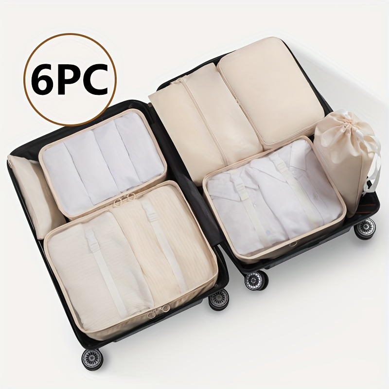 6pcs Travel Storage Bag Luggage Packing Bags Clothes Underwear