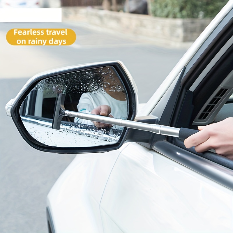 Car Rearview Mirror Wiper, Multifunctional Window Squeegee