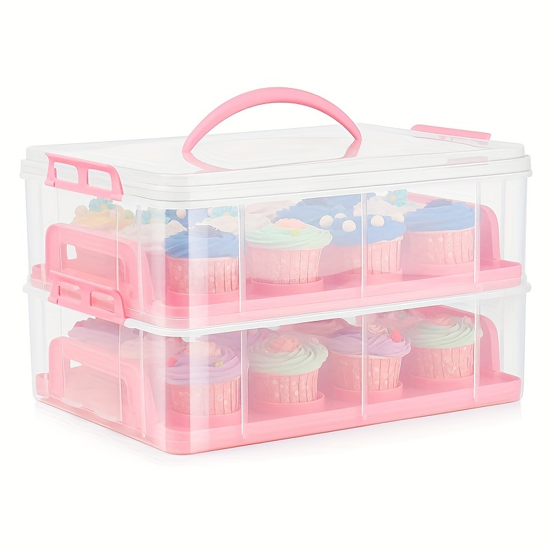 PP Cupcake Carrier Reusable 3 Tier Cupcake Muffin Carrier