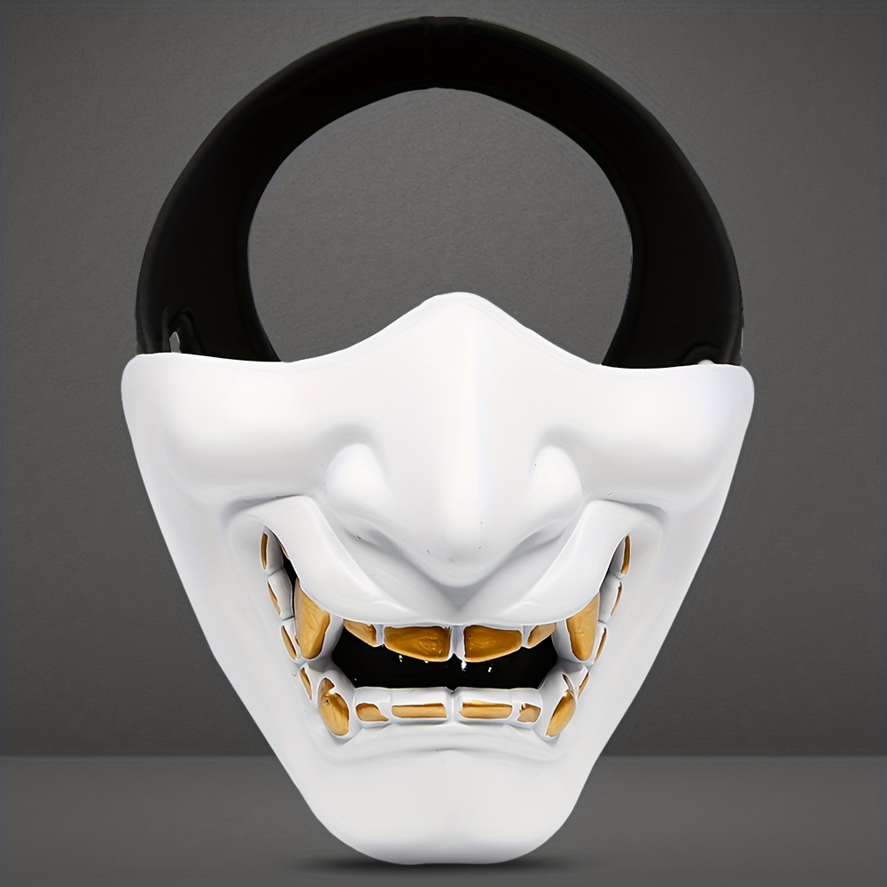 Ghost Mask With Protective Jaw for Cosplay and Airsoft 