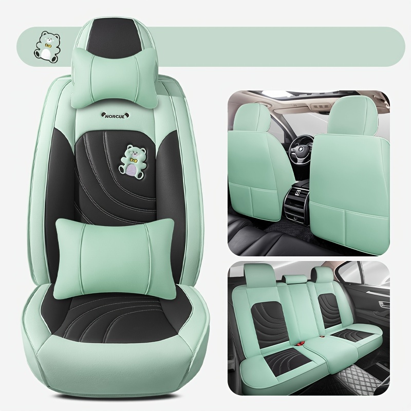 Faux Leather Cartoon Car Seat Cover Sedan Suv Special Five-seat Protective  Cover Four Seasons Motors Seat Cushion Fully Cover Seat Cover - Temu United  Arab Emirates