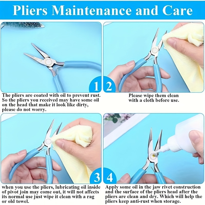 Diy Jewelry Making Tool Set Eight piece Handmade Pliers - Temu