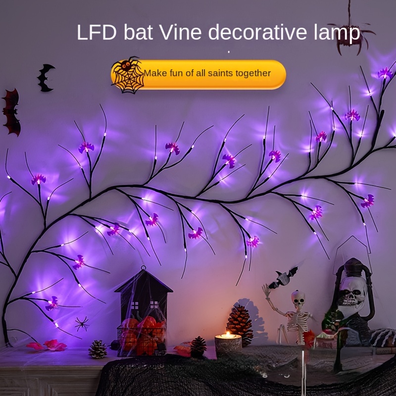 Halloween Hanging Paper Lanterns With Led Lights Bats - Temu