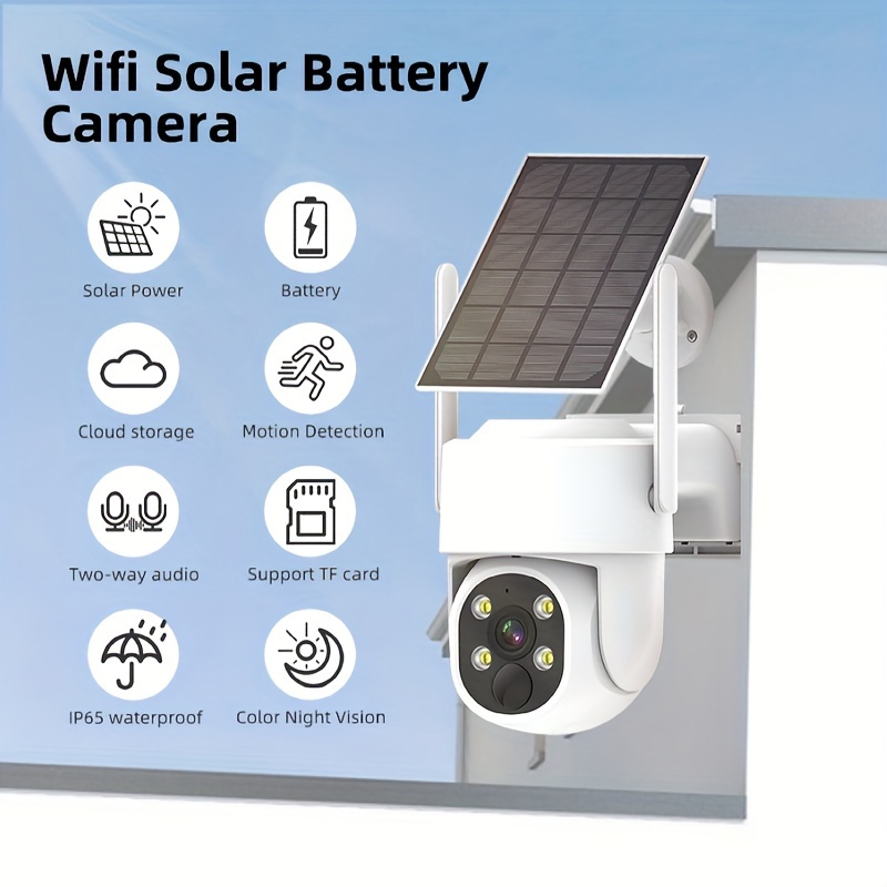 Camara Vigilancia Exterior Solar con Tarjeta SIM 4G