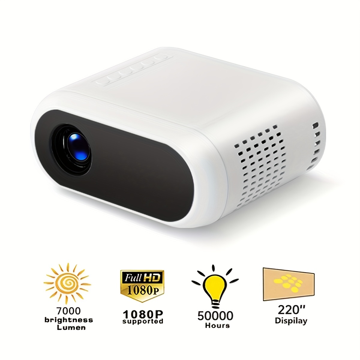 Mini projecteur de poche pour cinéma maison portable YG280 LED