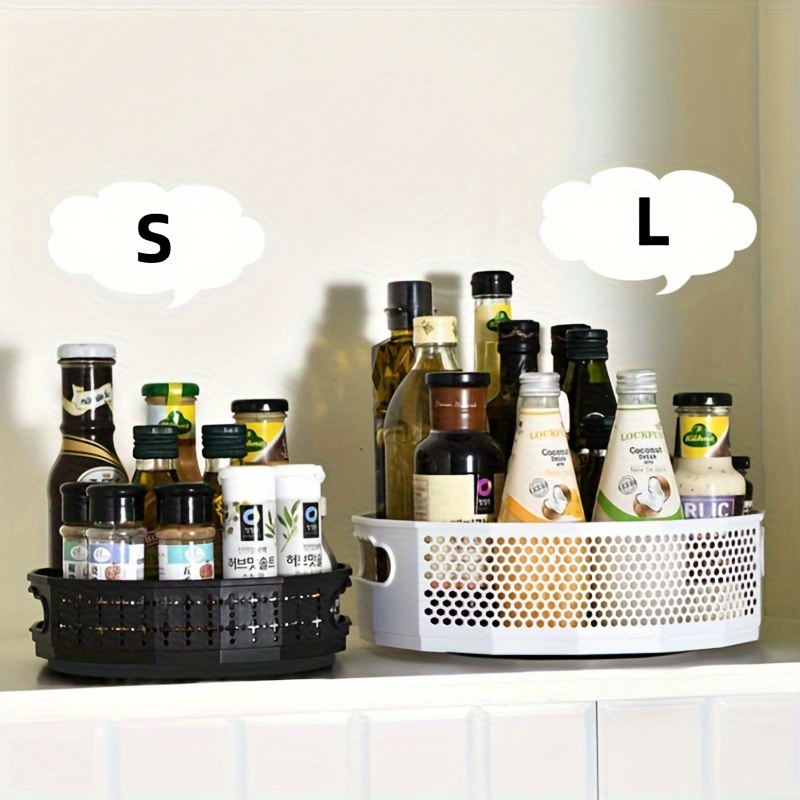 Multi-Function Rotating Storage Rack For Spices & Pill Bottles