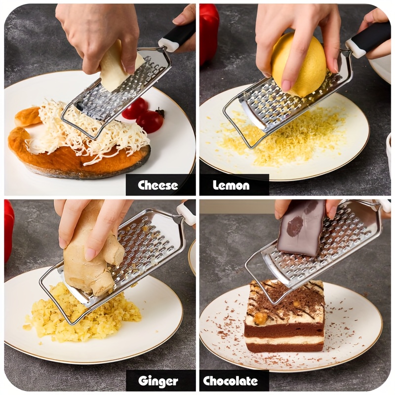 Stainless Steel Cheese Grater Zester Ginger Lemon Shredder Kitchen