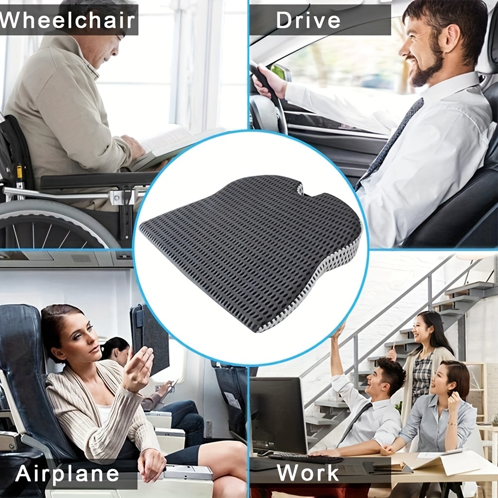 Memory Foam Car Wedge Seat Cushion for Support & Pain Relief