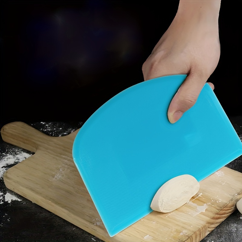 Pe Plastic Scraper Soft Dual-use Semi-circular Dough Scraper Cake