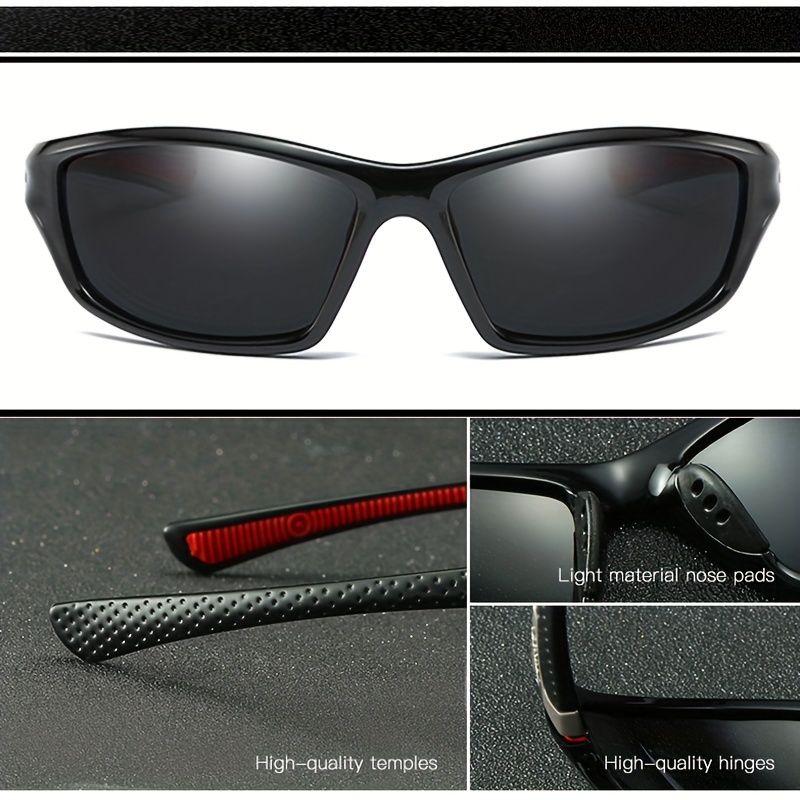 Men's Sports Polarized Sunglasses Lightweight Frame Perfect - Temu United  Kingdom