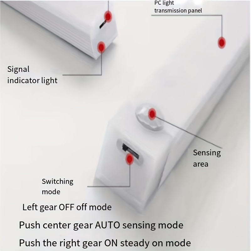 Luz Led Inteligente Detección Cuerpo Humano Luz Armario - Temu Chile