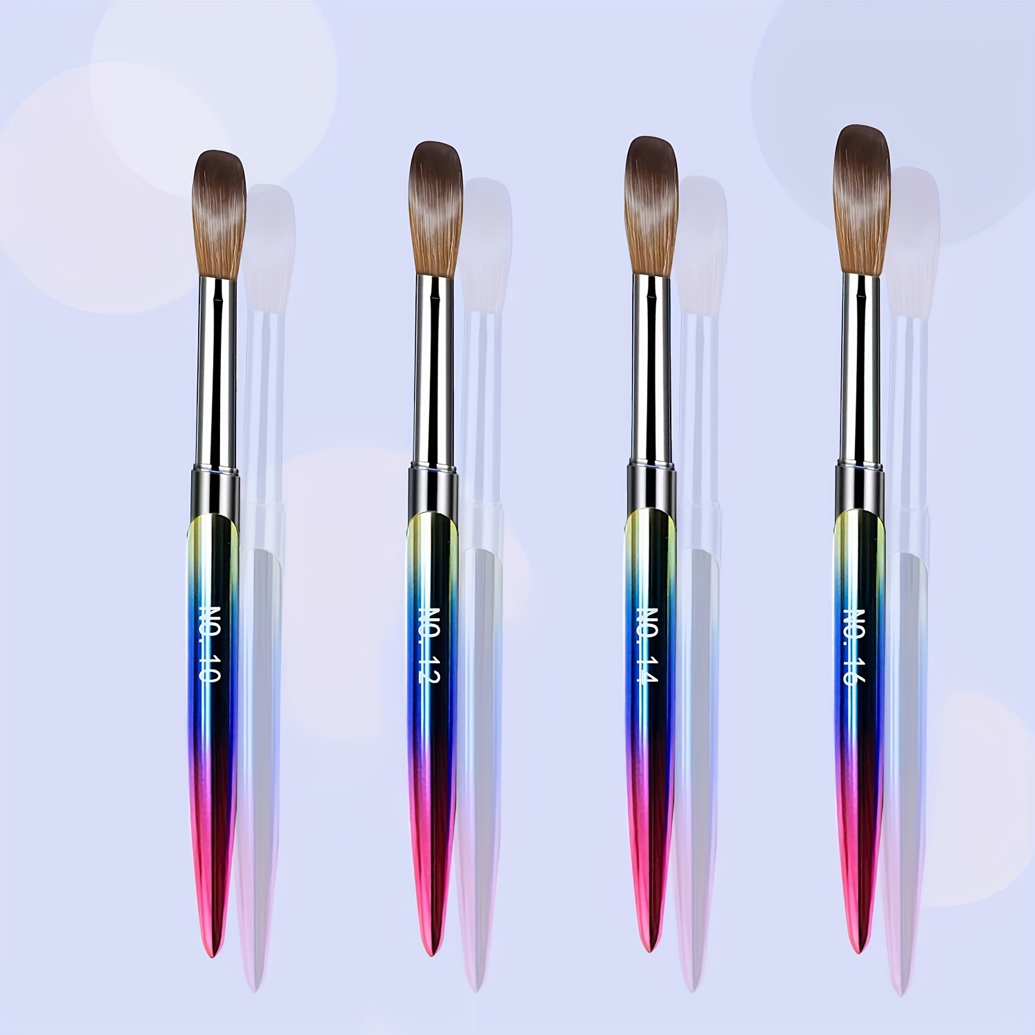 Nail Brushes 7 Sizes Acrylic Brush Powder Nylon Manicure Nails Round  Painting Pen With Liquid Glitter Handle Art Tool From Hirame, $55.42 |  DHgate.Com