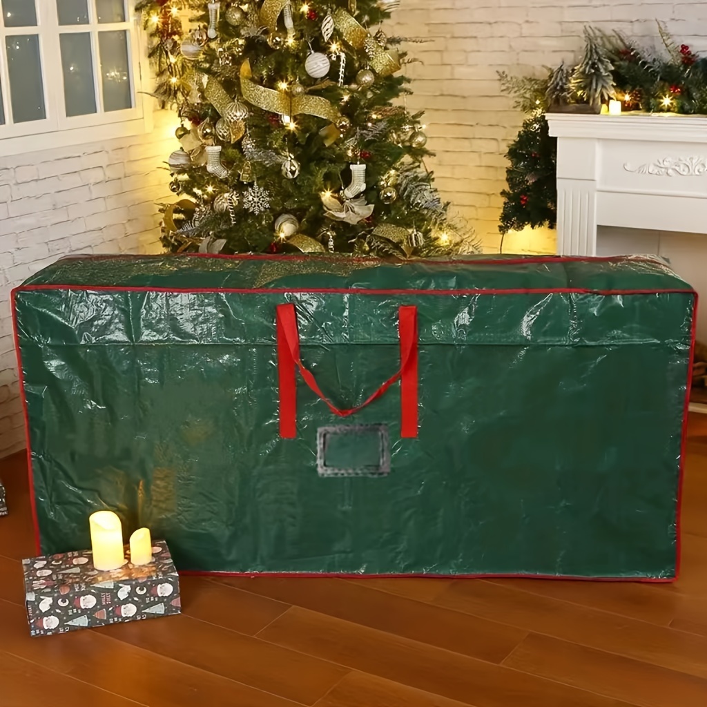 Bolsa de almacenamiento para árbol de Navidad – Se adapta a árbol  artificial de Navidad de hasta 7.5 pies – Caja de árbol de Navidad con  cremalleras