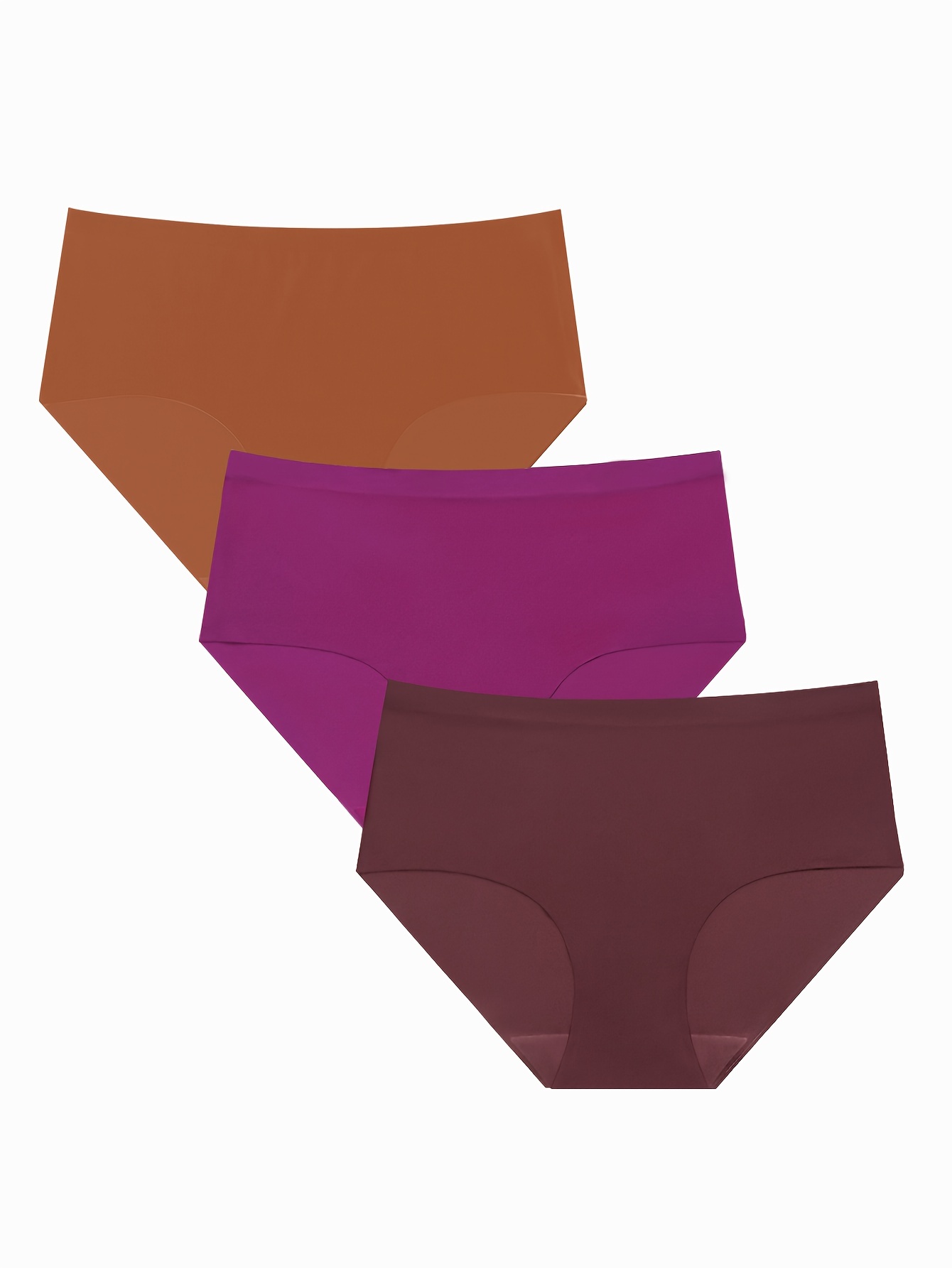 Simple Solid Panties Comfy Breathable Seamless Skin friendly - Temu