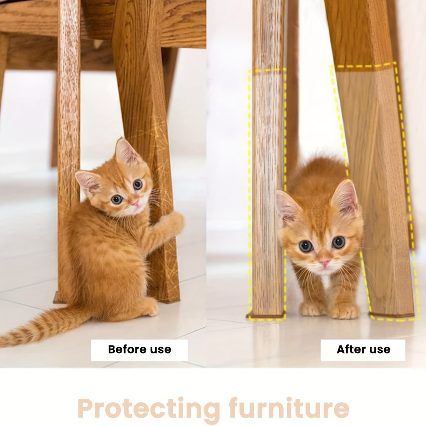 5 Stücke Klare Selbstklebende Kratzschutz Für Katzen, Couchschutz