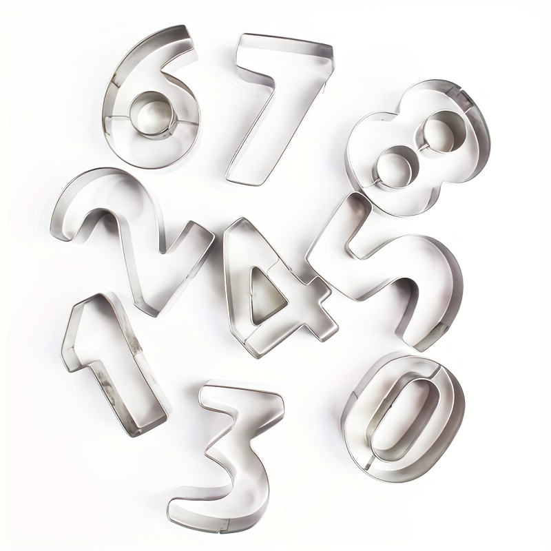 Numeral Cookie Cutters Numbers Candy Mold Biscuit - Temu