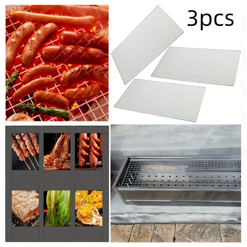 Square Barbecue Grill Net Mesh BBQ Mats Grilling Racks Meshes