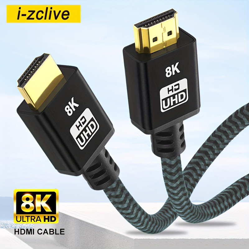 8k High Speed 2.1 Cable Aluminum Alloy, Male To Male Cable, 2.1