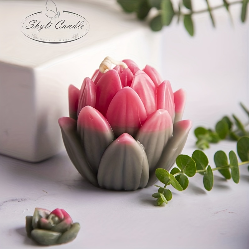 Great Mold Elegance Lotus Silicone Candle Mold for Candle Making Flower  Soap Molds (Blooming) - Elegance Lotus Silicone Candle Mold for Candle  Making Flower Soap Molds (Blooming) . shop for Great Mold