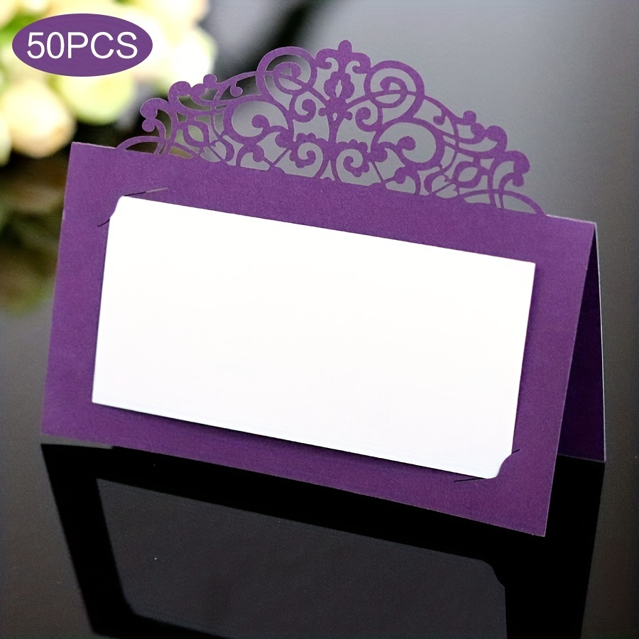 Elegant Table Cards With White Inserts For Weddings - Temu