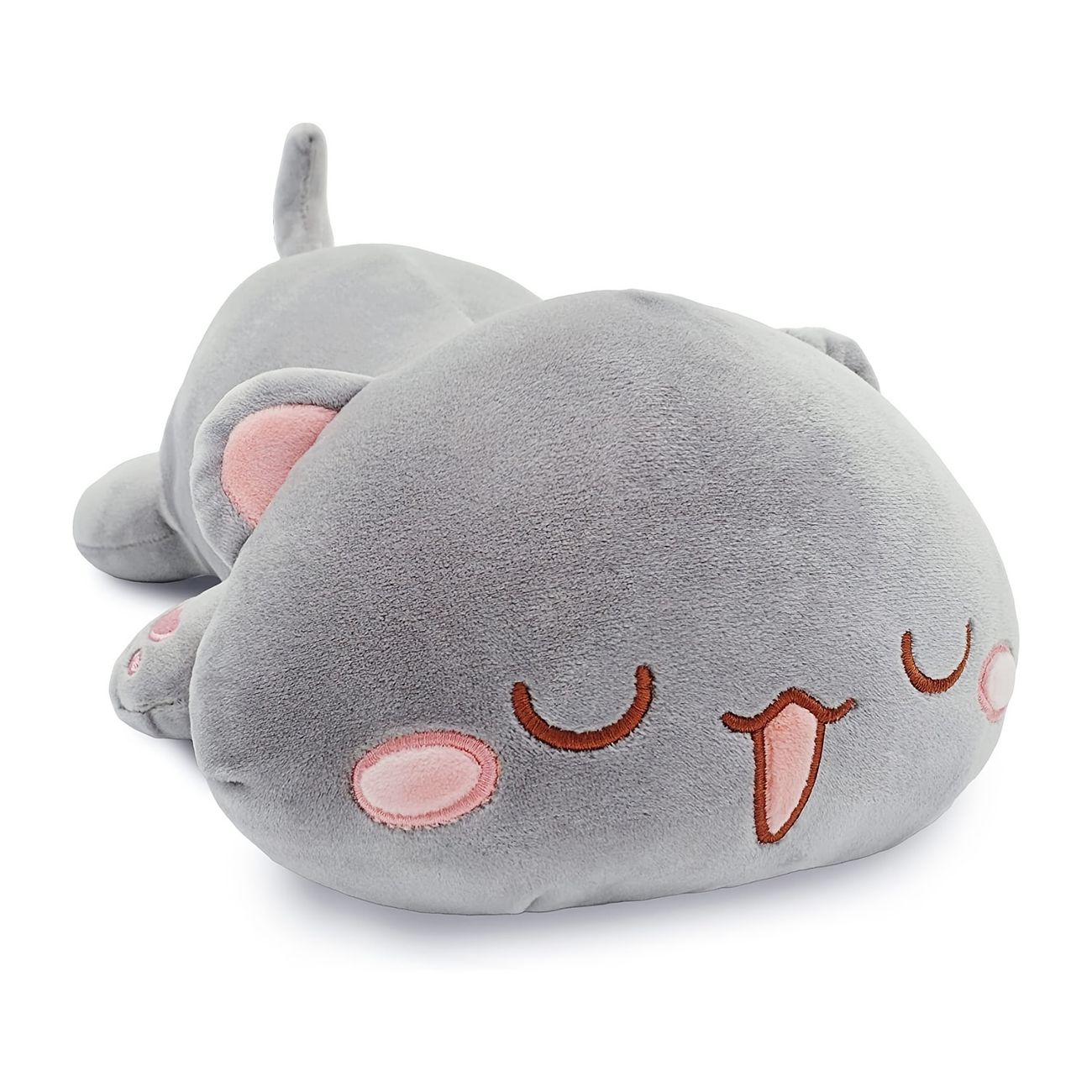 1pc Cute Kitten Plush Toy Stuffed Animal Pet Kitty Soft Anime Cat Plush  Pillow For Kids Gray 12 | Don't Miss These Great Deals | Temu
