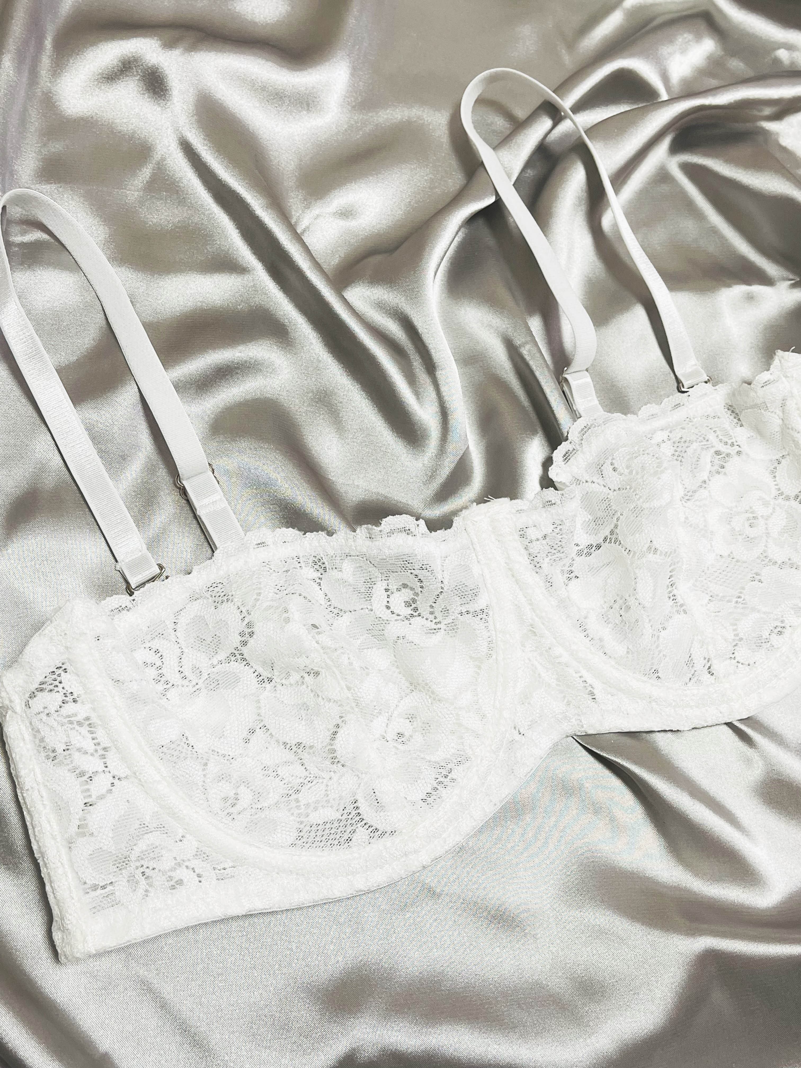3pcs Floral Lace Unlined Bras, Comfy & Breathable Intimates Bra, Women's  Lingerie & Underwear