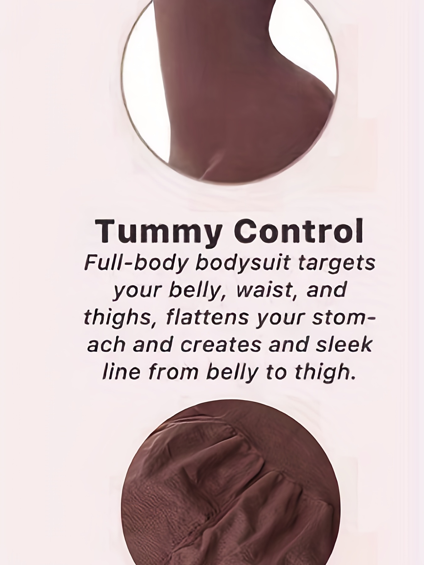 Solid V Neck Slip Shaping Bodysuit Tummy Control Slimming - Temu