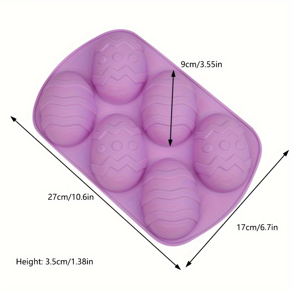 Stampo in silicone per uovo di Pasqua 8x10 cm