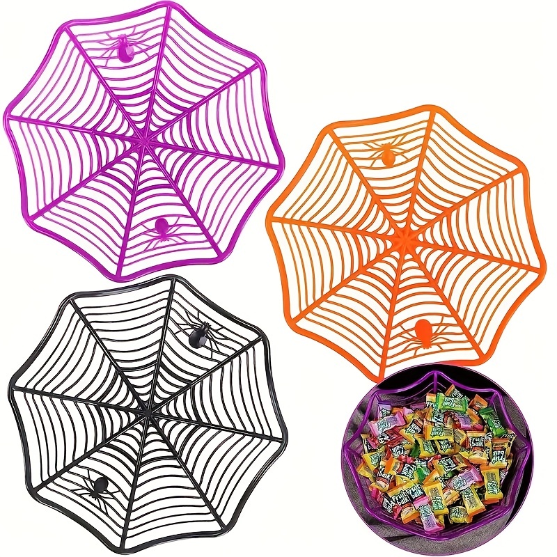  Paquete de 12 calderos de plástico, mini caldero de bruja negro  con asa, caldero de caramelo de Halloween, soporte de plástico para dulces  para suministros de decoración de fiestas, día de